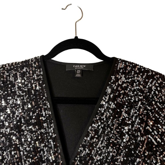 EVERNEW Raquel Sequin Tiered Skater Dress - Picture 8 of 13